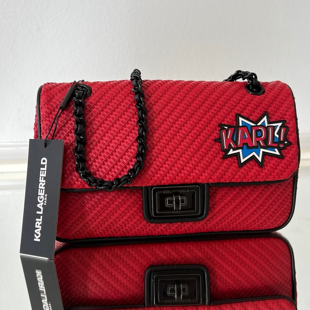 NWT. Karl Lagerfeld AGYNESS SHOULDER BAG